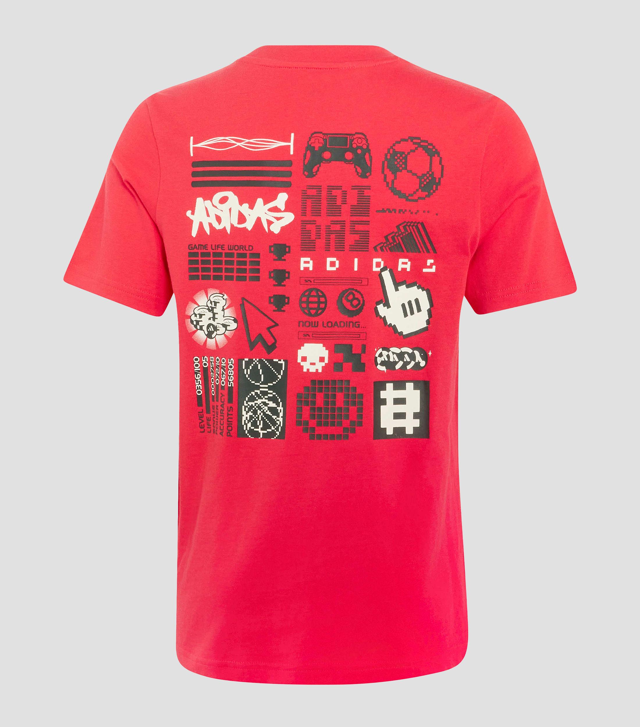 Playera de cuello redondo con manga corta estampada Niños